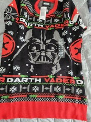 RARE Geeknet Star Wars Darth Vader Holiday Cozy Sweater GameStop Exclusive Small