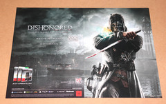 Dishonored PS3 Xbox 360 Old Ad Poster Small Advertising 2 page Poster