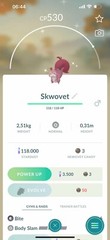 Shiny Skwovet – Trade 20kstardust – Registered shiny Skwovet already require
