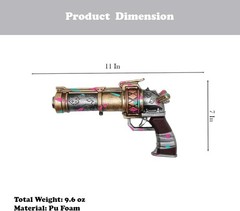 11” Arcane Jinx Pistol Pink Blue Anime Style Crazy Punk Replica Foam Gun Prop