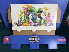 Super Mario Bros Wonder Horizontal Store Sign Header Display Shelf Nintendo Rare