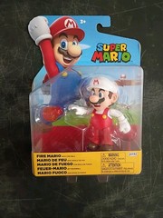 *FREE SHIP* 4″ FIRE LUIGI + FIRE SUPER MARIO & Fireball World of Nintendo Jakks