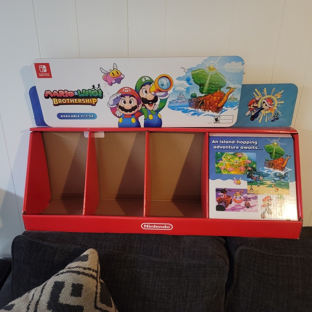 Mario and Luigi Brothership 30 INCH WIDE Horizontal Display -Walmart- 2024