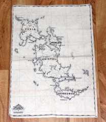 Dishonored 2 Rare Small Fabric / Clothe Map Poster Bethesda PS4 Xbox One
