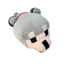 Minecraft Baby Wolf Plush Toy Gray Stuffed Animal