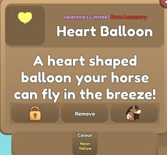 Wild Horse Islands Heart Balloon Accessory | Please Read Description