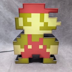 Paladone Super Mario Bros 8-Bit Pixel Light 8″ Retro LED Lamp Tested NO CORD