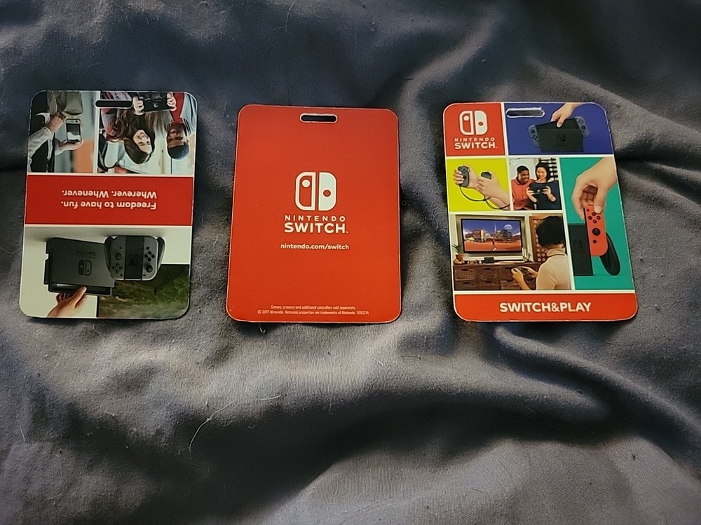 Various Advertisements For Nintendo Switch Hang Tab Store Advertising