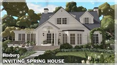 INVITING SPRING HOME BLOXBURG.CHECK DESCRIP.FAST BUILDER FOR AFFORDABLE PRICE
