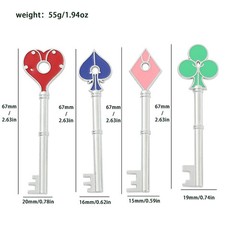 Resident Evil 2 Collectible Keys Set Heart Diamond Spade Club