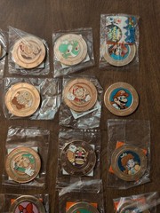 Lot Of 26 Frankford Wonder Ball Super Mario Coins, Most New, 1 Open