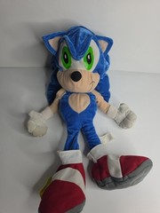 Toy Network Sonic the Hedgehog Plush Doll Stuffed Toy Blue Red Shoes 2008
