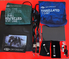 Crytek Cryengine Press Swag Gift Bag T-Shirts Power Bank USB Notebook NEW Crysis