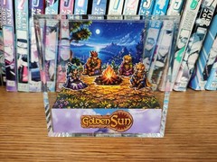 Golden Sun Campfire Handmade Diorama – Golden Sun Gameboy Gaming Cube – Fanart
