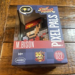PIXEL PALS LIGHT UP COLLECTIBLE FIGURES M. BISON STREET FIGHTER NEW SEALED