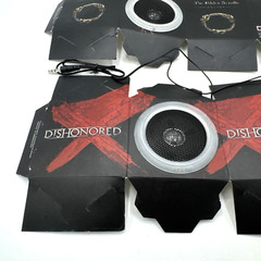 The Elder Scrolls Dishonored Promotional Paper Speakers Bethesda Zenimax Arkane