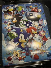 2026 Anime Expo Sonic Shadow Tails 35th Anniversary POSTER Exclusive 11×16 Inch