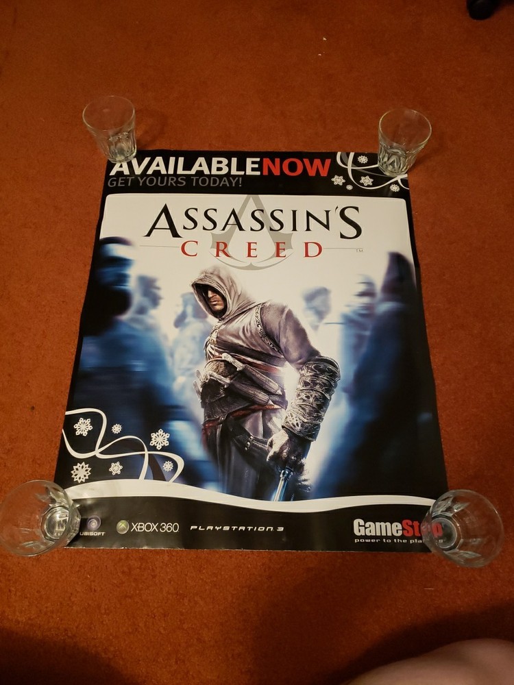 Assassin’s Creed Game Stop Promo Poster. Rare Poster 22x28in [26r]
