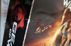 2008 Xbox 360 Gears of War 2 Countertop Large Store Display Box 18″x 12-1/2″