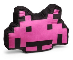 Space Invaders 17″ Pink Crab Alien Pillow Cushion