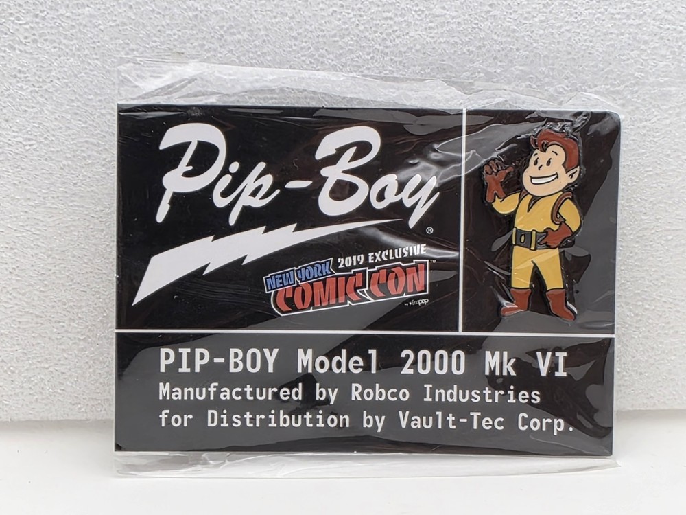 Fallout Pip Boy Model 2000 Mk VI Character Pin, NYCC 2019 New York Comic Con