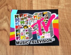 MTV Music Television Sticker from 2008 Paris Blizzard Worldwide Invitational