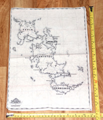 Dishonored 2 Rare Small Fabric / Clothe Map Poster Bethesda PS4 Xbox One