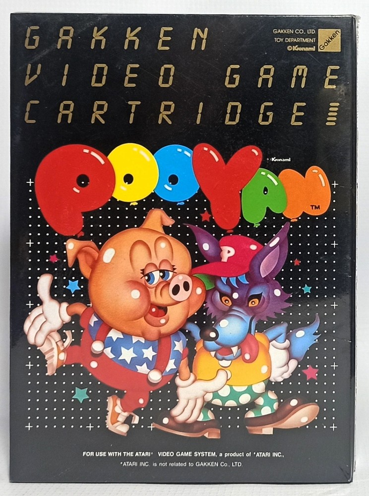 ATARI 2600 KONAMI 1982 GAKKEN 001 POOYAN EUROPEAN PAL SEALED MISP READY TO GRADE