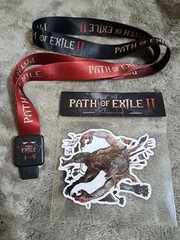 Path Of Exile II Lanyard and 2 Creatures Stickers Decals Promo Imported