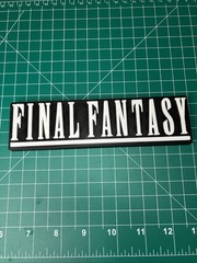 3D Printed Final Fantasy Logo Sign Display Fan Art Video Game