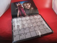 Resident Evil 2008 Promotional Calendar w/ Unused Sticker Sheet by Prima Games