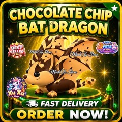 🍪 Chocolate Chip Bat Dragon | MFR/NFR/FR/Backpack Adopt Pet – Trusted & Get Now