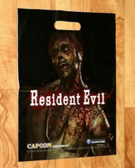 Resident Evil 1 4 Outbreak PS 2 Capcom Promo Shopping Plastic Bag like Poster