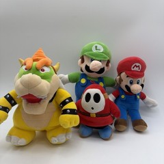 Nintendo Mario Bowser Luigi Video Game Plush Lot Super Mario