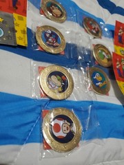 Lot of 7 Frankford Wonder Ball Super Mario Coins New Sealed With Stickers DK