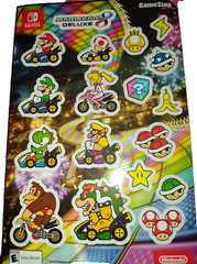 Nintendo Switch Mario Kart 8 Deluxe Sticker Sheet GameStop 17 Stickers