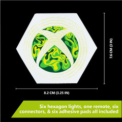 XBOX Hexagon LED Lights Free Standing or Wall Mounted with Remote Control