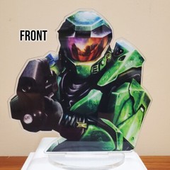 Master Chief acrylic standee 6×6 inches Halo display game room gift xbox retro