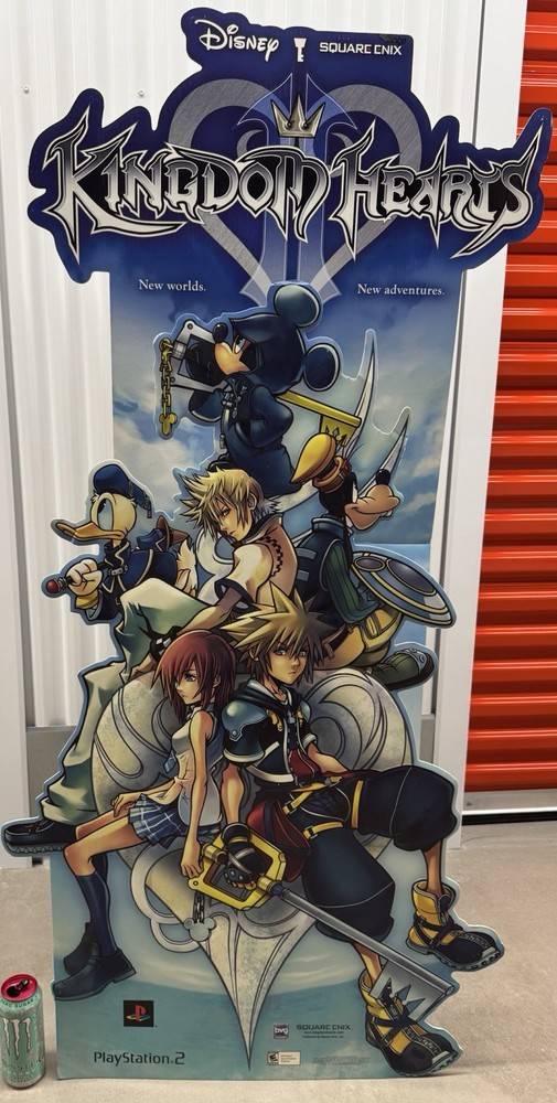 Kingdom Hearts II 2 PS2 Playstation Disney Large Store Display Standee