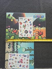 Vintage Nintendo Mario Yoshi’s Island SNES Sticker Sheet Background Level Board