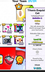 TITANIC SHINY GOLDEN EXQUISITE CAT ONLY 8 WORLDWIDE