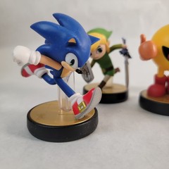 Lot of 5 Non Functional Amiibo Pac-Man Wario Sonic Toon Link Ryu Nintendo Smash