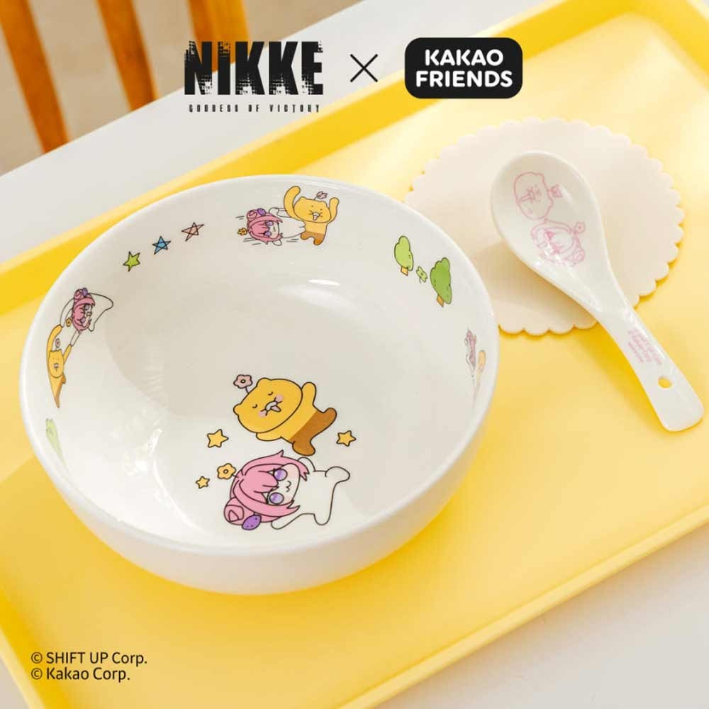Goddess of Victory Nikke Kakao Friends Doro Noodle Bowl Spoon Set 800ml