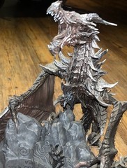 Authentic Skyrim Collector’s Edition Alduin Dragon Figure w/ Base