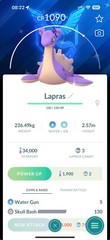Shiny Lapras with Blanche Accessory have Background – Trade – Read Description