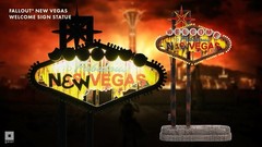 Fallout New Vegas Welcome Sign Light up Lamp 10″ Statue Figure + COA