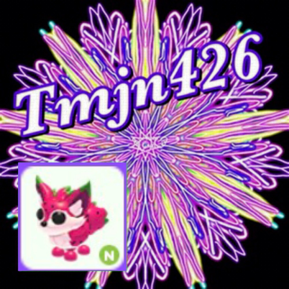 NEON Dragonfruit Fox NO POTION READ DESCRIPTION