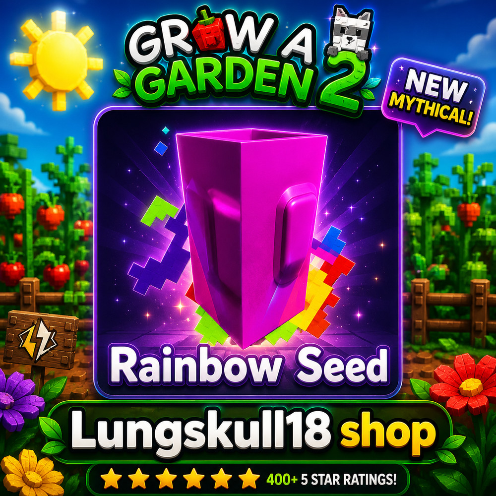 🪙 10 – 250 Rainbow Seeds 🌱 Grow🪴A Garden 2 🌳 (Super Fast Delivery🚀!)