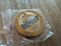 Suikoden IV 100 Potch Golden Coin ~ Promo Item ~ RARE ~ Prize from treasure hunt
