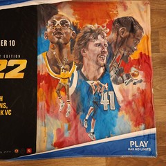 NBA 2k22 GameStop Fabric Promotional Poster 33 x 48 Inches